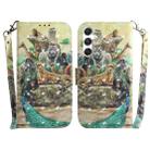 For Samsung Galaxy S25+ 5G 3D Colored Horizontal Flip Leather Phone Case(Zoo) - 1