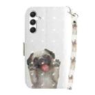 For Samsung Galaxy S25+ 5G 3D Colored Horizontal Flip Leather Phone Case(Pug) - 3