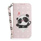 For Samsung Galaxy S25+ 5G 3D Colored Horizontal Flip Leather Phone Case(Heart Panda) - 2