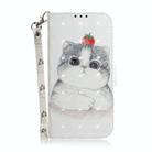 For Samsung Galaxy S25+ 5G 3D Colored Horizontal Flip Leather Phone Case(Cute Cat) - 2