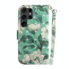 For Samsung Galaxy S25 Ultra 5G 3D Colored Horizontal Flip Leather Phone Case(Watercolor Flower) - 3