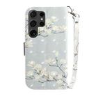 For Samsung Galaxy S25 Ultra 5G 3D Colored Horizontal Flip Leather Phone Case(Magnolia) - 3
