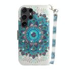 For Samsung Galaxy S25 Ultra 5G 3D Colored Horizontal Flip Leather Phone Case(Peacock Wreath) - 3