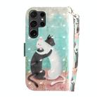 For Samsung Galaxy S25 Ultra 5G 3D Colored Horizontal Flip Leather Phone Case(Black White Cat) - 3