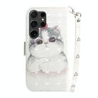 For Samsung Galaxy S25 Ultra 5G 3D Colored Horizontal Flip Leather Phone Case(Cute Cat) - 3