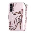 For Samsung Galaxy S25 FE 5G 3D Colored Horizontal Flip Leather Phone Case(Butterfly High-heeled) - 3