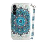For Samsung Galaxy S25 FE 5G 3D Colored Horizontal Flip Leather Phone Case(Peacock Wreath) - 3
