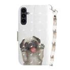 For Samsung Galaxy S25 FE 5G 3D Colored Horizontal Flip Leather Phone Case(Pug) - 3