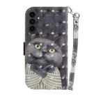 For Samsung Galaxy S25 FE 5G 3D Colored Horizontal Flip Leather Phone Case(Hug Cat) - 3