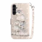 For Samsung Galaxy S25 FE 5G 3D Colored Horizontal Flip Leather Phone Case(Squirrels) - 3