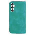 For Samsung Galaxy S25 5G Seven-shaped Embossed Leather Phone Case(Green) - 3