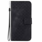 For Samsung Galaxy S25+ 5G Seven-shaped Embossed Leather Phone Case(Black) - 2