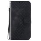 For Samsung Galaxy S25 Ultra 5G Seven-shaped Embossed Leather Phone Case(Black) - 2