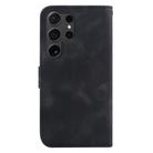 For Samsung Galaxy S25 Ultra 5G Seven-shaped Embossed Leather Phone Case(Black) - 3
