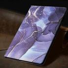 For iPad Pro 11 2024 Marble Litchi Leather Smart Tablet Case(Grey) - 2