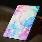 For iPad Pro 11 2024 Marble Litchi Leather Smart Tablet Case(Purple Blue) - 2