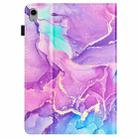 For iPad 10th Gen 10.9 2022 Marble Litchi Leather Smart Tablet Case(Purple) - 3