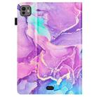 For iPad Air 11 2024 / 2022 / 2020 10.9 Marble Litchi Leather Smart Tablet Case(Purple) - 3