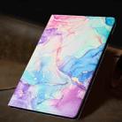 For iPad Air 11 2024 / 2022 / 2020 10.9 Marble Litchi Leather Smart Tablet Case(Purple Blue) - 2