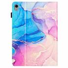 For iPad mini 6 Marble Litchi Leather Smart Tablet Case(Pink Blue) - 3