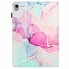 For iPad mini 6 Marble Litchi Leather Smart Tablet Case(Pink) - 3