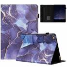 For iPad Air / Air 2 / 9.7 2018 Marble Litchi Leather Smart Tablet Case(Grey) - 1