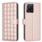 For Xiaomi 13T / Redmi K60 Ultra Square Texture Leather Phone Case(Rose Gold) - 1