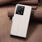 For Xiaomi 13T / Redmi K60 Ultra Square Texture Leather Phone Case(Beige) - 3