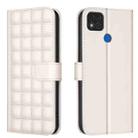 For Xiaomi Poco C31 / Redmi 9C / 10A Square Texture Leather Phone Case(Beige) - 1