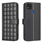 For Xiaomi Poco C31 / Redmi 9C / 10A Square Texture Leather Phone Case(Black) - 1