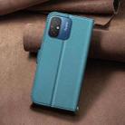 For Xiaomi Poco C55 / Redmi 12C Square Texture Leather Phone Case(Green) - 3
