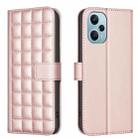 For Xiaomi Poco F5 5G Square Texture Leather Phone Case(Rose Gold) - 1