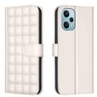 For Xiaomi Poco F5 5G Square Texture Leather Phone Case(Beige) - 1