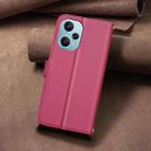 For Xiaomi Poco F5 5G Square Texture Leather Phone Case(Red) - 3