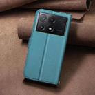 For Xiaomi Poco X6 Pro / Redmi K70E Square Texture Leather Phone Case(Green) - 3