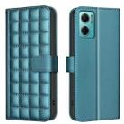 For Redmi 10 5G / Note 11E Square Texture Leather Phone Case(Green) - 1