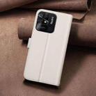 For Redmi 10C Square Texture Leather Phone Case(Beige) - 3