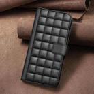 For Redmi 10C Square Texture Leather Phone Case(Black) - 2