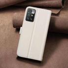 For Redmi 10 2022 / Note 11 4G Square Texture Leather Phone Case(Beige) - 3