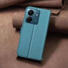 For Redmi 13C Square Texture Leather Phone Case(Green) - 3