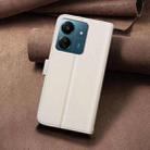 For Redmi 13C Square Texture Leather Phone Case(Beige) - 3