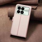For Redmi K70 / K70 Pro Square Texture Leather Phone Case(Rose Gold) - 3