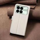 For Redmi K70 / K70 Pro Square Texture Leather Phone Case(Beige) - 3