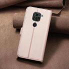 For Redmi 10X 4G / Note 9 Square Texture Leather Phone Case(Rose Gold) - 3