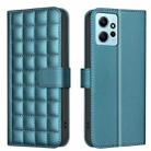 For Redmi Note 12 4G Global Square Texture Leather Phone Case(Green) - 1