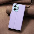 For Redmi Note 12 4G Global Square Texture Leather Phone Case(Purple) - 3