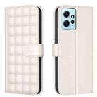 For Redmi Note 12 4G Global Square Texture Leather Phone Case(Beige) - 1