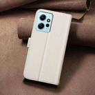 For Redmi Note 12 4G Global Square Texture Leather Phone Case(Beige) - 3