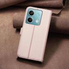 For Redmi Note 13 4G Global Square Texture Leather Phone Case(Rose Gold) - 3