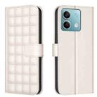 For Redmi Note 13 4G Global Square Texture Leather Phone Case(Beige) - 1